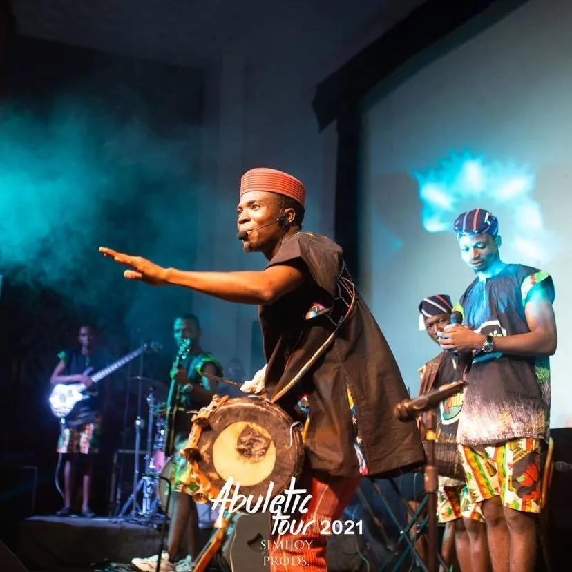 The lead drummer opens the first Abuletic Tour, Ijebu-Ode 2021
