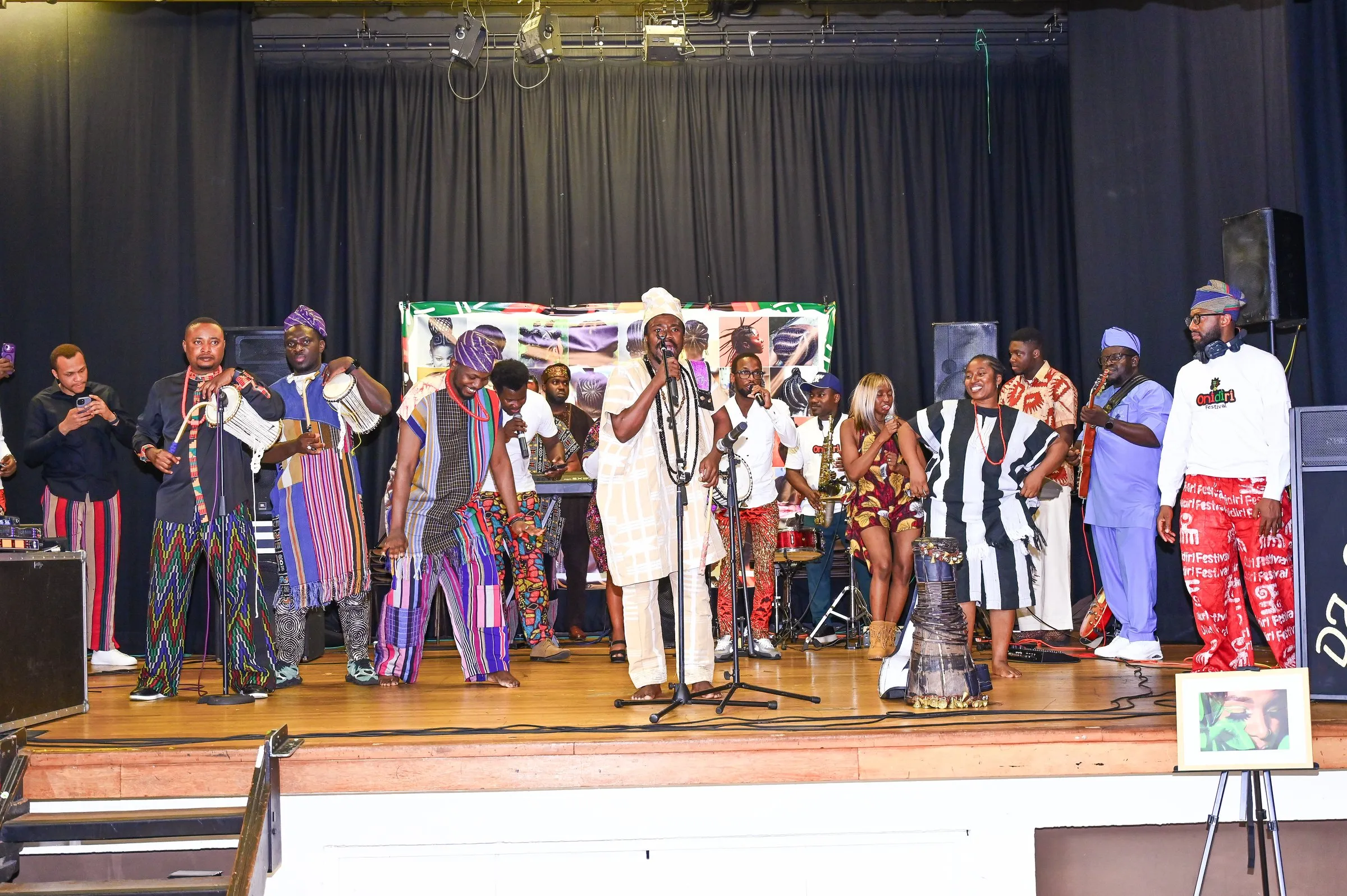 The whole company on the Ripple Centre stage